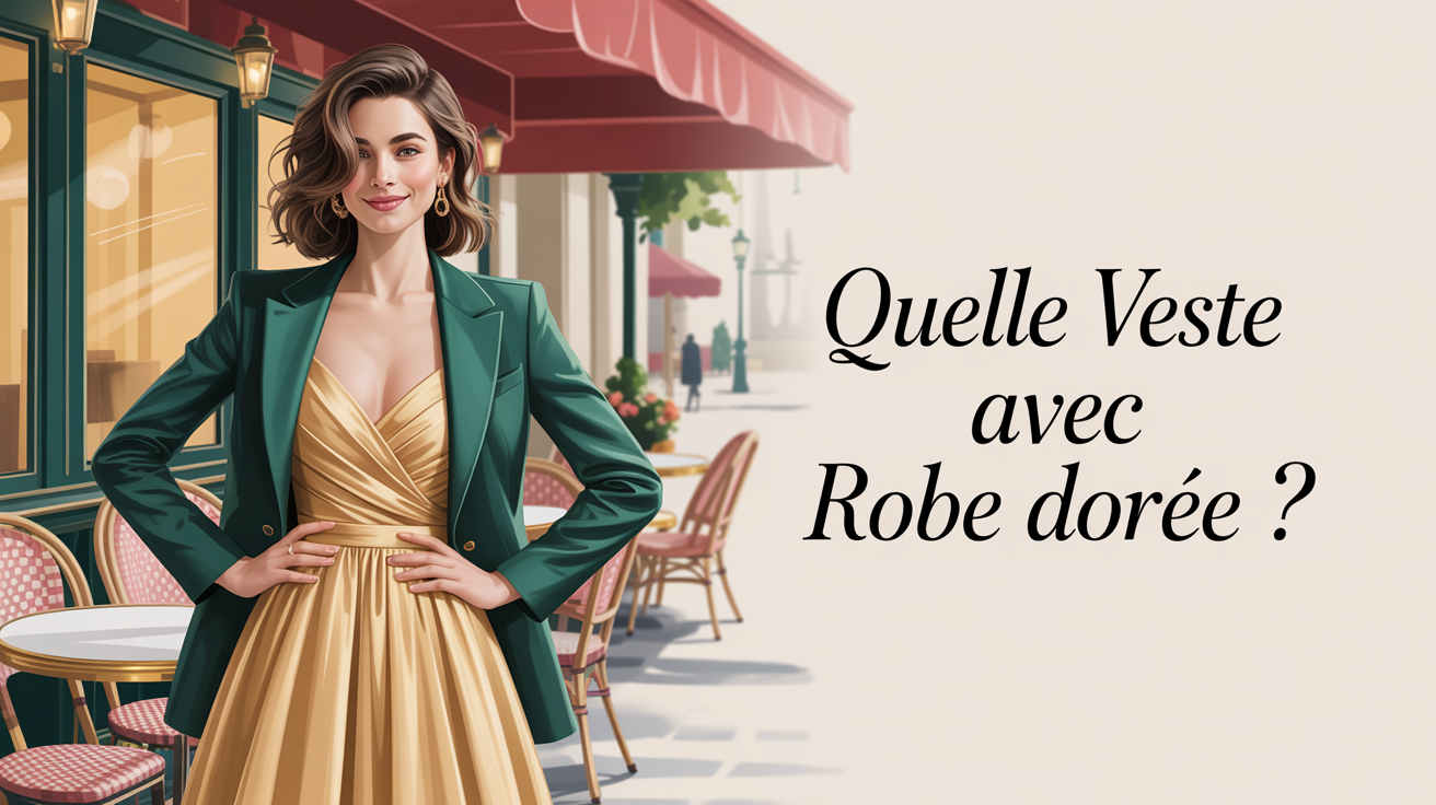 Quelle Veste Avec Robe Dorée ?