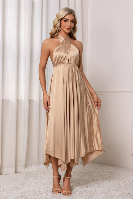 Robe Satin Dorée - gallery 5