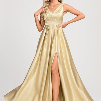 Robe Dorée Mariage Demoiselle D'Honneur