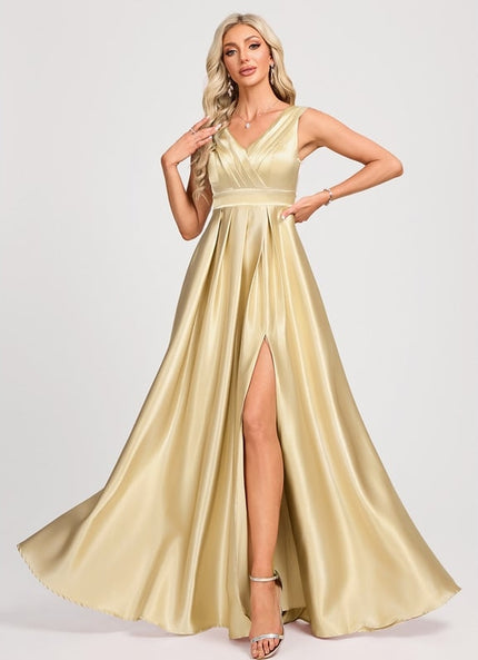 Robe Dorée Mariage Demoiselle D'Honneur