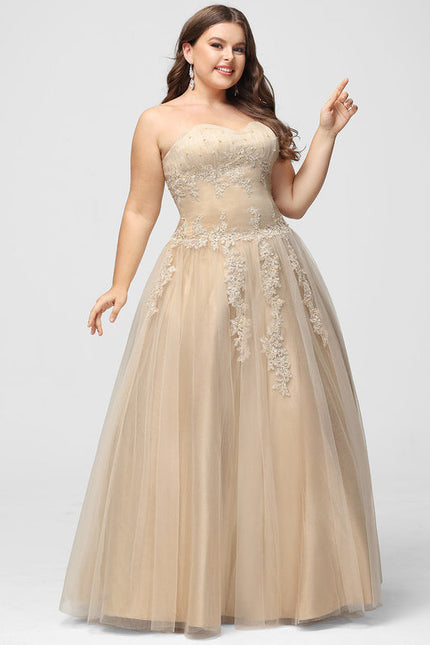 Robe Longue Blanche Et Dorée - gallery 5