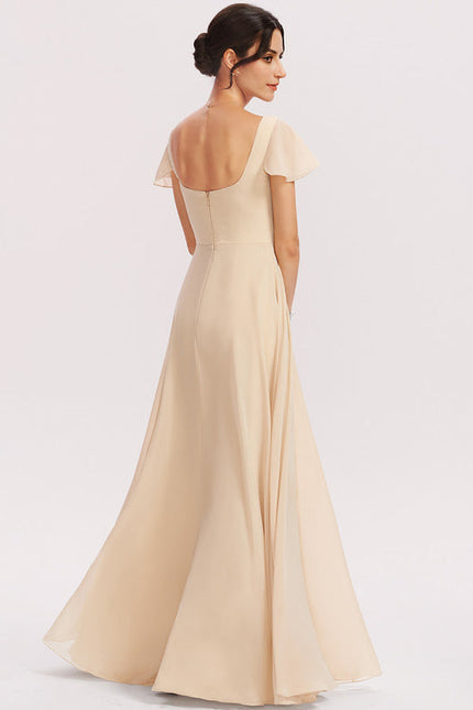 Robe Longue Fluide Dorée - gallery 5