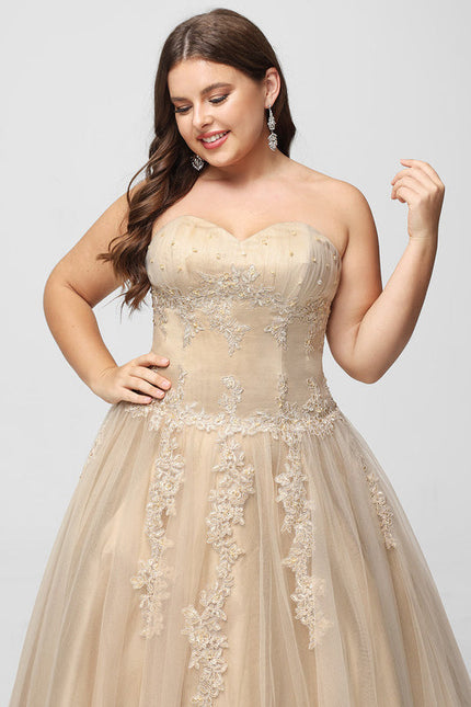 Robe Longue Blanche Et Dorée - gallery 7