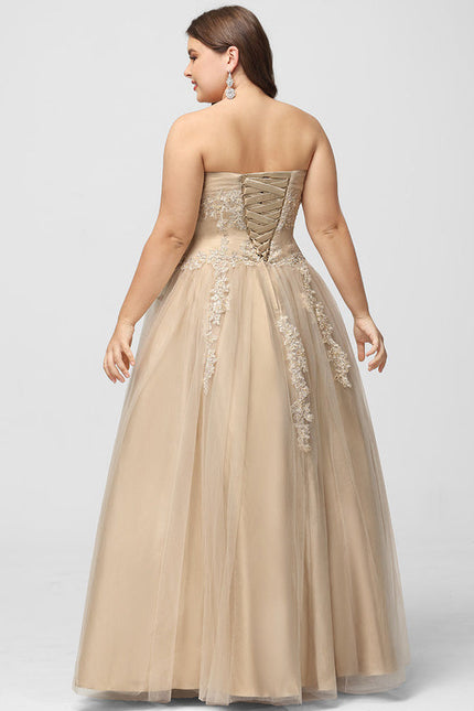 Robe Longue Blanche Et Dorée - gallery 4