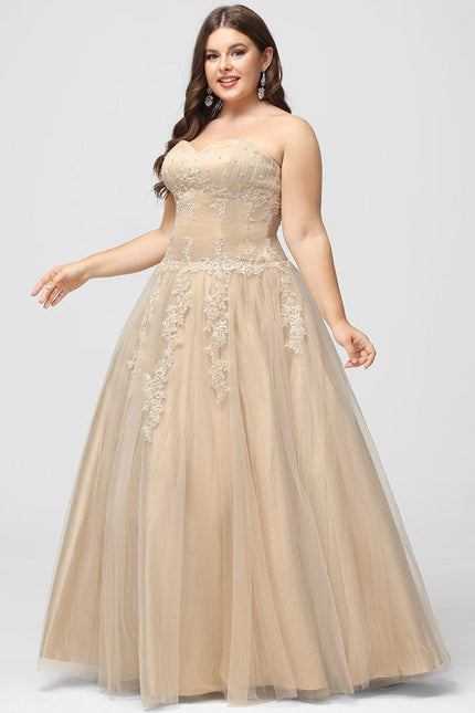 Robe Longue Blanche Et Dorée - gallery 8