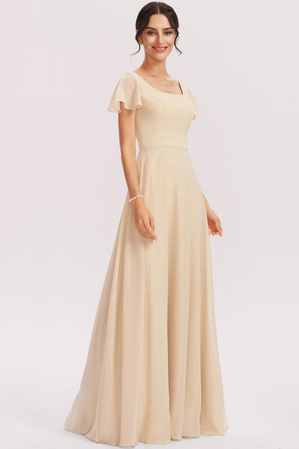 Robe Longue Fluide Dorée - gallery 3