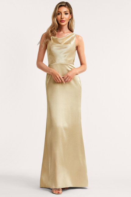 Robe Demoiselle D'Honneur Champagne Dorée - gallery 1