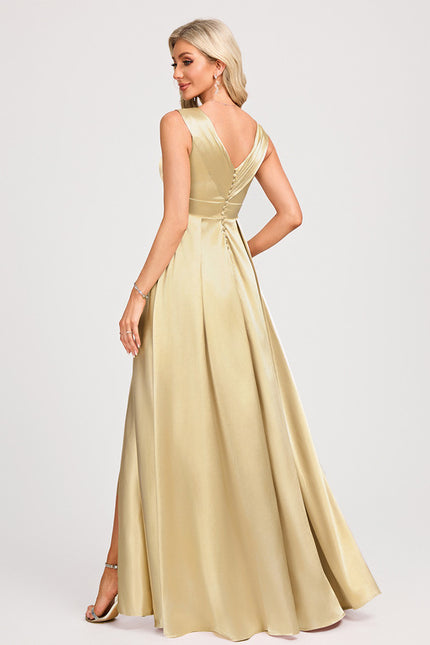Robe Dorée Mariage Demoiselle D'Honneur - gallery 4