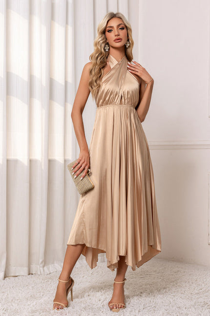 Robe Satin Dorée - gallery 4