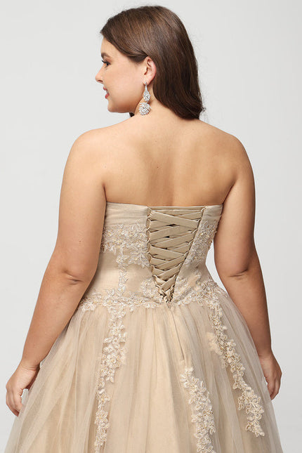 Robe Longue Blanche Et Dorée - gallery 6